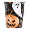 Bats and Boos Halloween Paper Cups - 266ml - Pack of 8