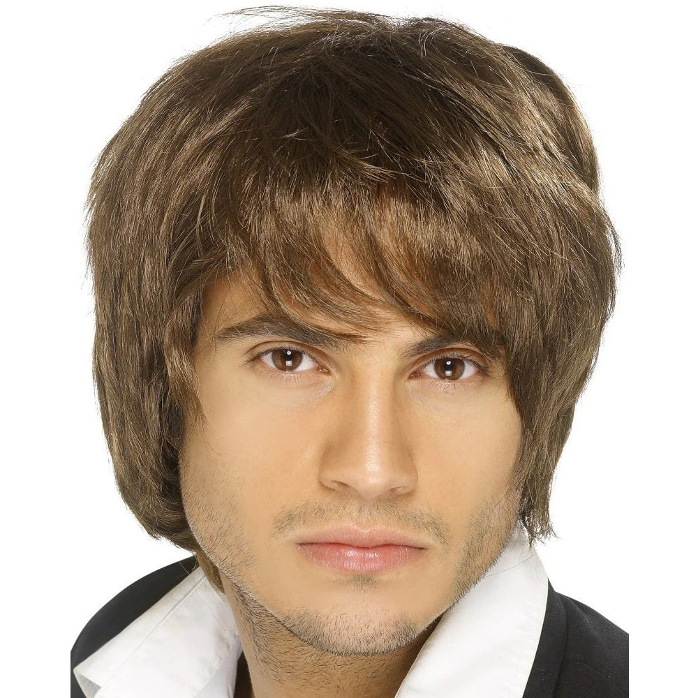 Boy Band Wig - Brown