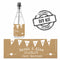 Brown Paper Rustic Personalised Mini Champagne Bubbles - Pack of 16