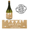Brown Paper Rustic Personalised Mini Champagne Bubbles - Pack of 16