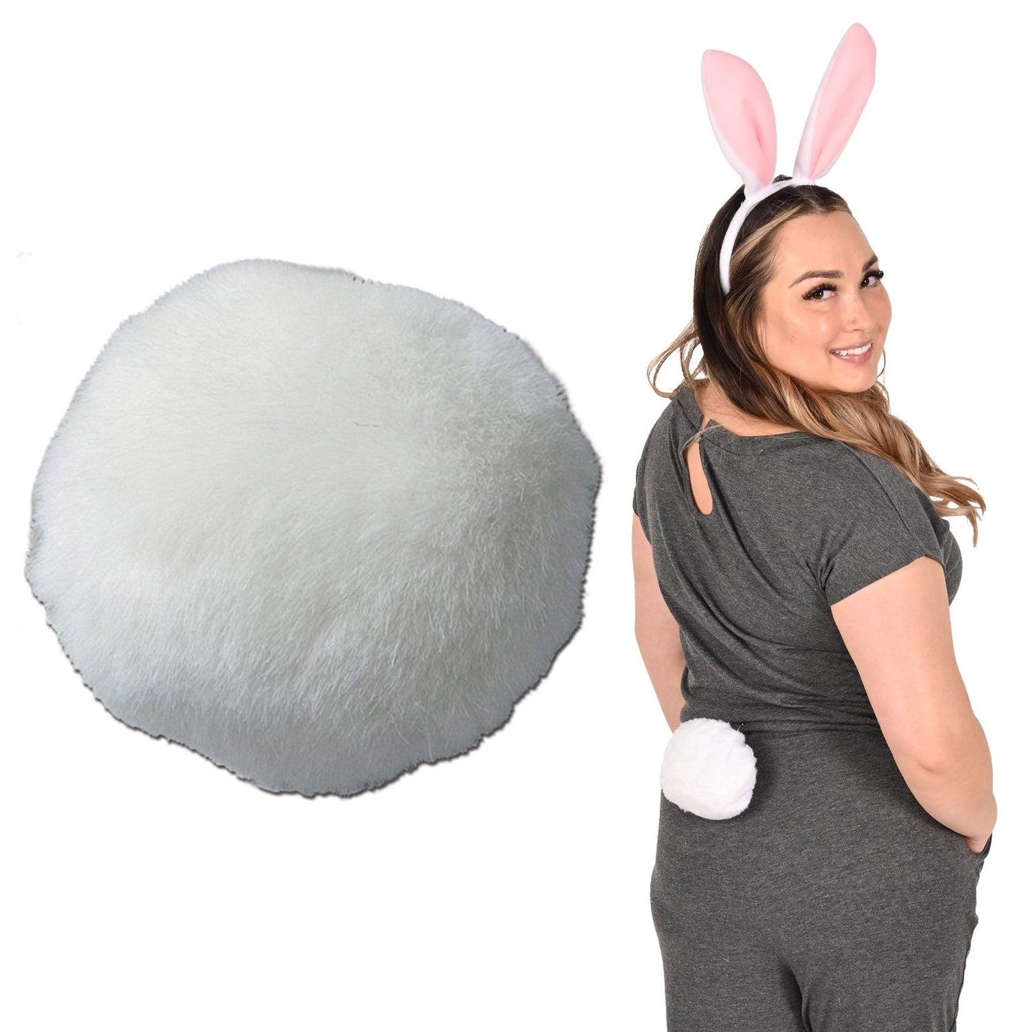 Plush Bunny Tail - 12cm – Party Packs