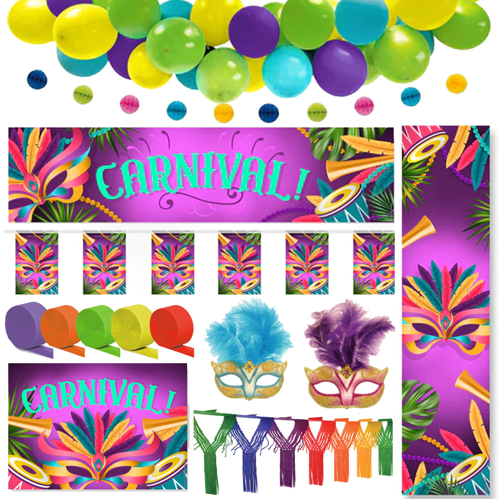Carnival Decoration and Mask Party Pack