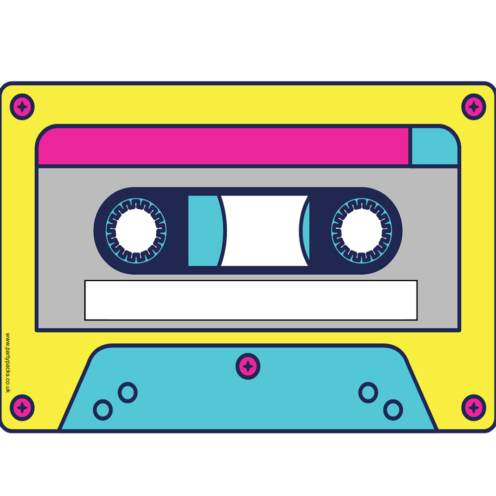 Personalised 1990s Casette Tape Poster - A3