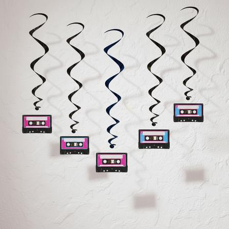 Cassette Whirls - White Wall, Subtle Lighting