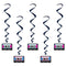 Cassette Tape Whirl Hanging Decorations - 91cm - Pack of 5
