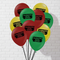 Celebrating Black History Balloons White Brick Wall Light and Bright