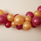 Champagne Gold & Burgundy Balloon Arch - Neutral Wall