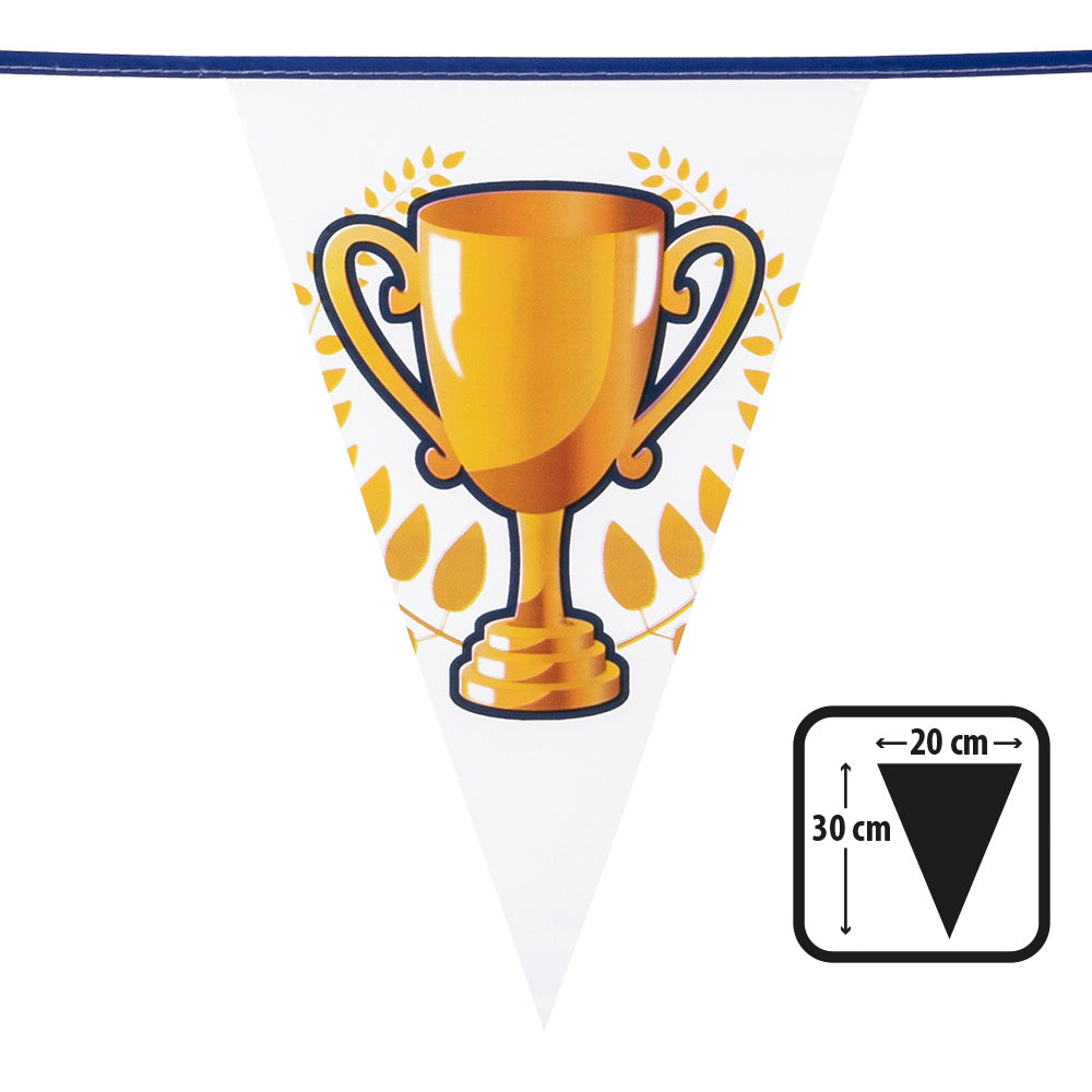 Champions Pennant Triangular Bunting - 6m