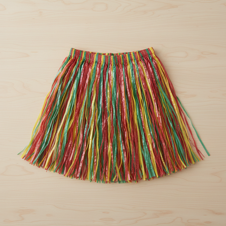 Children's Grass Skirt Flat Lay