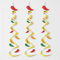 Chilli Pepper Spiral Streamers Wall