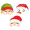 Christmas Card Masks - Pack of 12