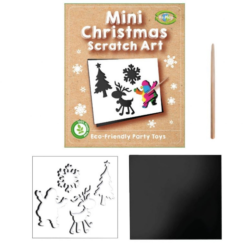 Christmas Mini Scratch Art - Plastic Free