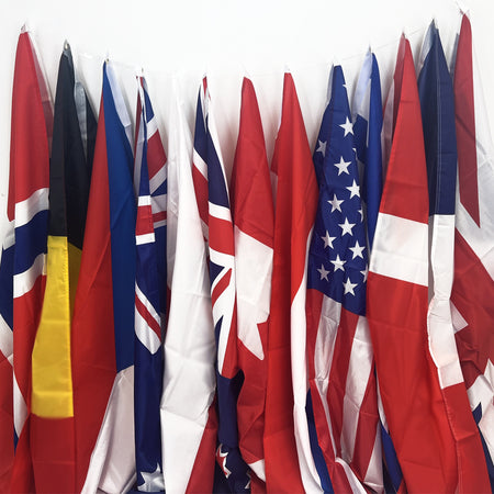 D-Day Allied Countries Fabric Flag Pack - 13 Flags