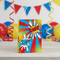Comic Party Bag - Lifestyle with Red Blue Yellow Decorations