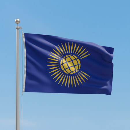 Commonwealth Flag 5ft x 3ft on Metal Pole