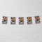 Commonwealth Multi-Flag Bunting on White Brick Wall