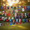Commonwealth Nations Flag Bunting with Background