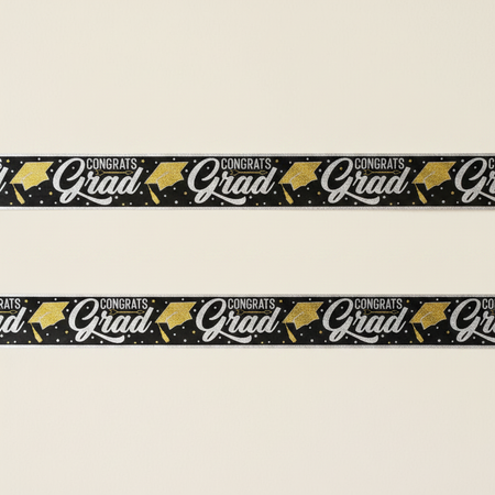 Congrats Grad Banner Tape on Wall