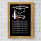 Graduation Congratulations School Chalk Board Poster - A3