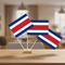 Costa Rica Table Flags on Table with Background