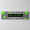 Crazy Ghost Banner White Brick Wall Clean