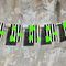 Crazy Ghost Bunting on Distressed Concrete Wall