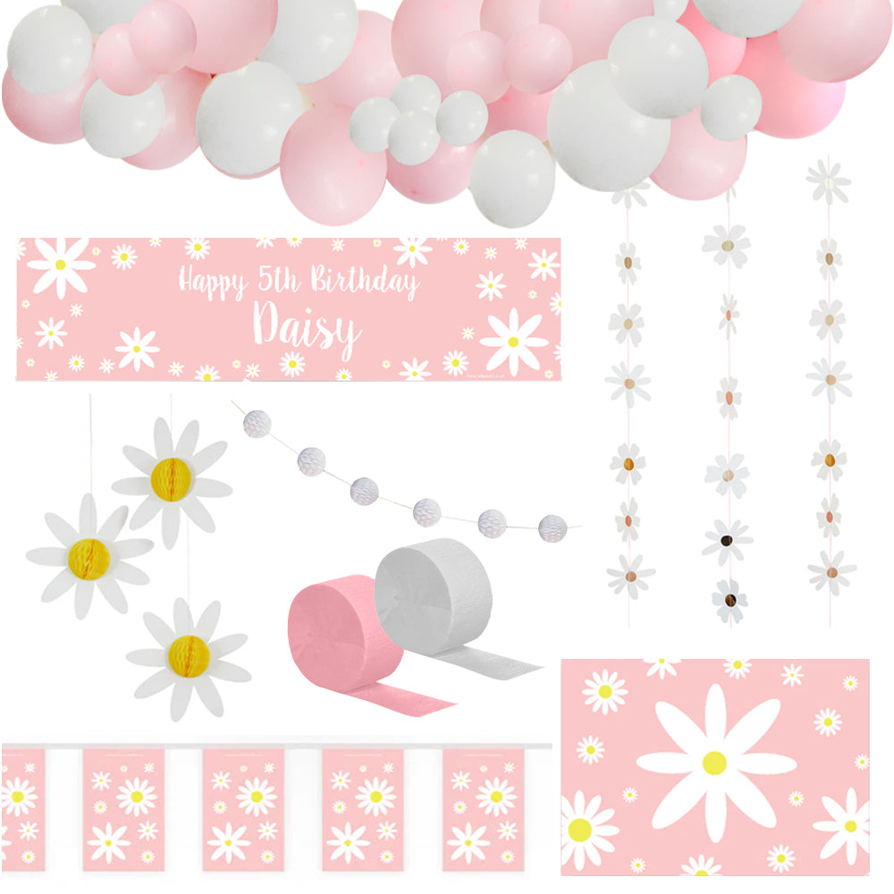 Personalised Daisy Decoration Party Pack