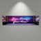 Drag Race Banner on Grey Wall with Spotlight