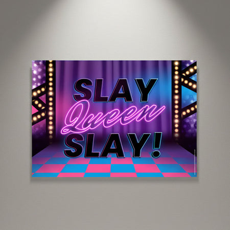 Drag Queen 'Slay Queen Slay!' Poster Party Decoration - A3