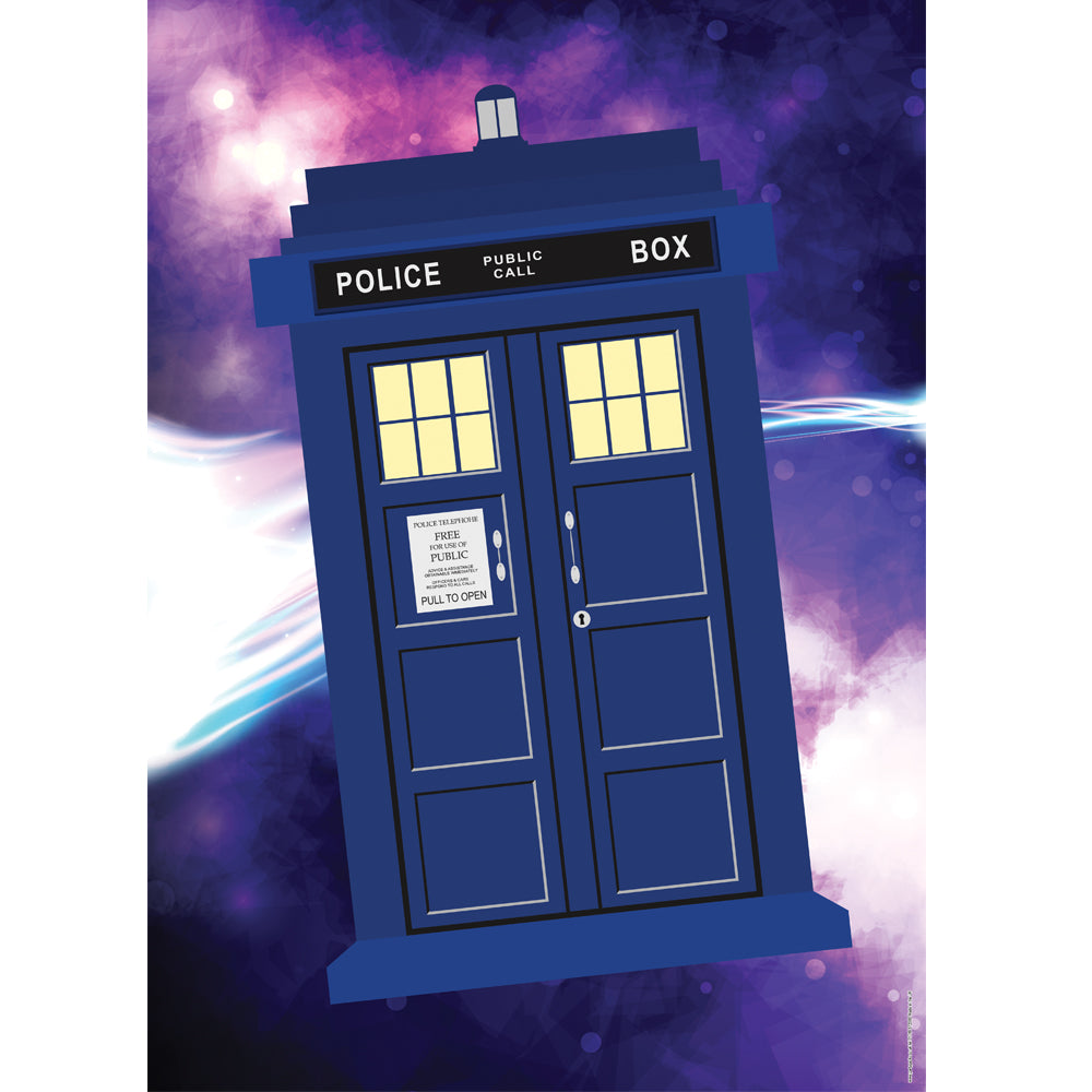 Time Travel Police Box Poster - A3