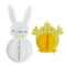 Hanging Easter Chick and Bunny Honeycomb Decorations - Pack of 2