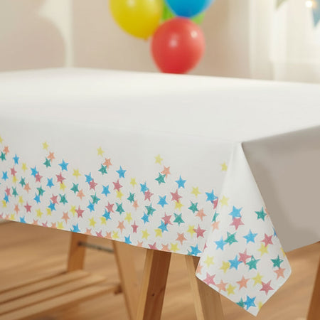 Eco Friendly Star Paper Table Cover - 180cm x 120cm