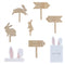 Wooden Easter Egg Hunt Kit With Treat Bags and Headbands
