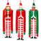 Santa's Elves Hanging Paper Decorations - Pack of 3