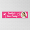 Emily's Hen Party Banner on White Brick Wall