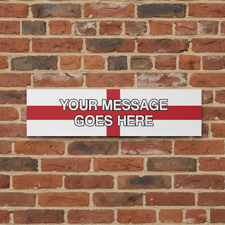 England Banner on Red Brick Wall