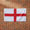 England Flag on Red Brick Wall
