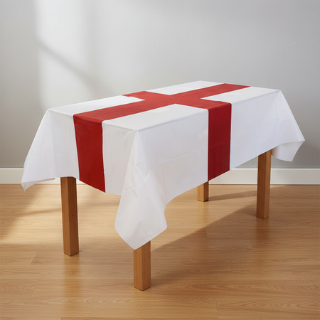 England Flag Tablecloth with Wall Floor and Table Legs