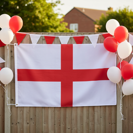 England Giant Flag at St George's Day Party