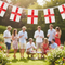 England St George's PVC Bunting Outdoor Party Setting