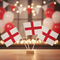 England Table Flags with Party Background