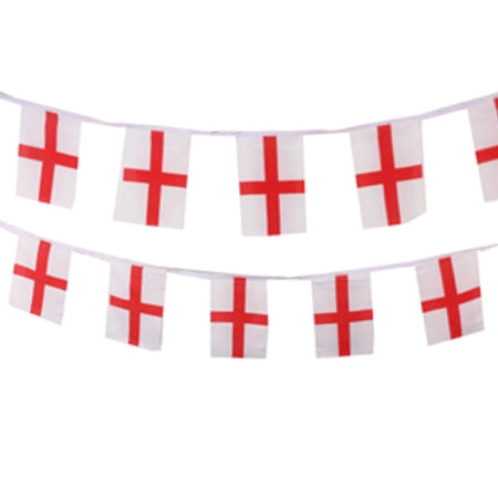 England St. George's Polyester Flag Bunting - 10m