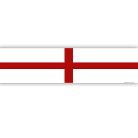 England St George's Themed Flag Banner - 120 x 30cm