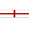 England St George's Themed Flag Banner - 120 x 30cm