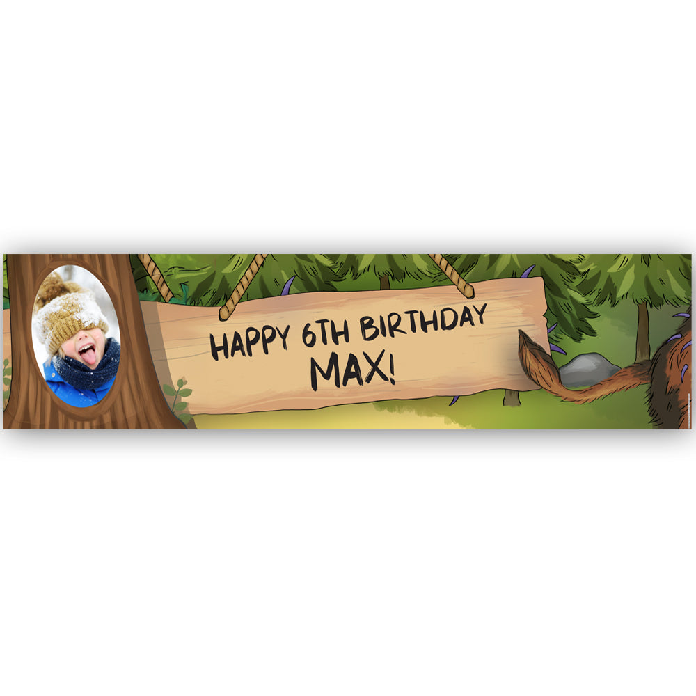 Walk in the Woods Photo Personalised Banner Decoration - 1.2m