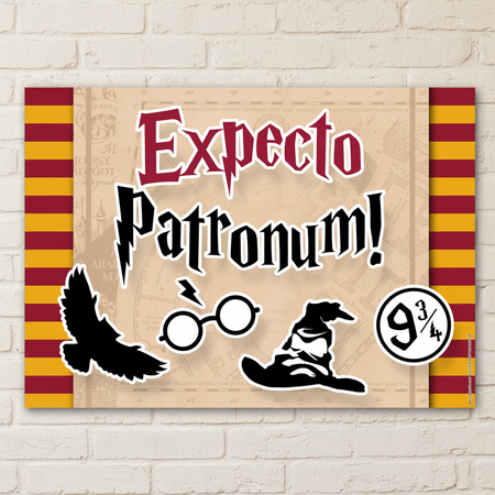 Expecto Patronum Poster - Brick Wall