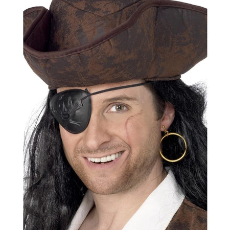 Pirate Earring and Eyepatch Set