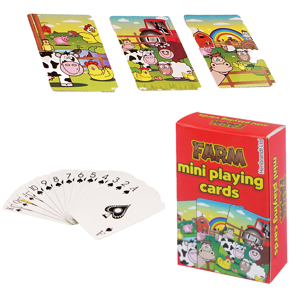 Pack of Mini Farm Playing Cards - 4cm x 6cm