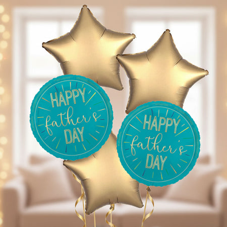 Inflated Happy Father's Day Balloon Bundle in a Box