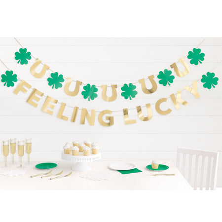 Feeling Lucky Shamrock and Horseshoe Garland - 3.65m